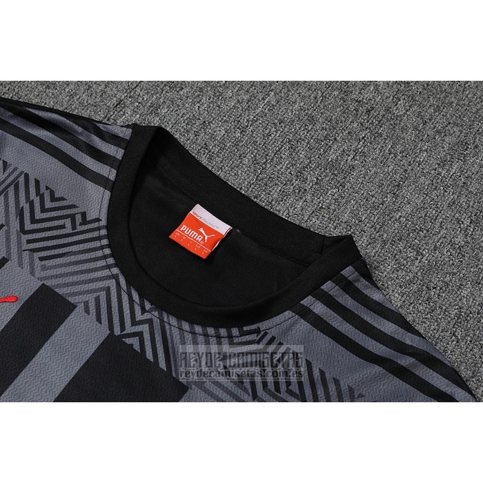 Chandal del AC Milan Manga Corta 2022-2023 Gris - Pantalon Corto